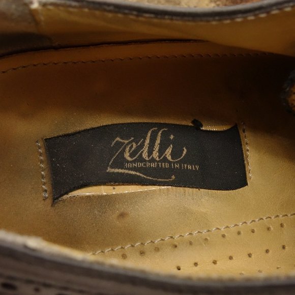 ZELLI Oxford Dress Shoes Black Leather Lace Up